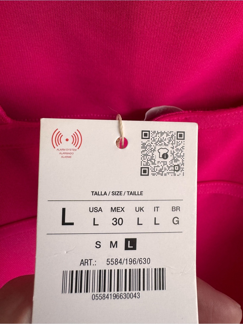 NWT Zara Hot Pink Cutout Mini Dress Side Buckle Bodycon Barbiecore Size Large - Picture 6 of 6